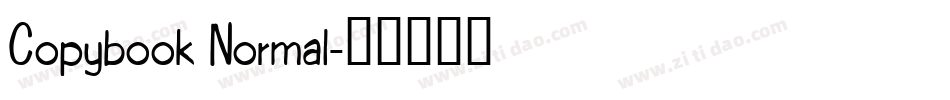 Copybook Normal字体转换